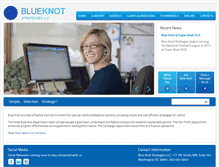 Tablet Screenshot of blueknotstrategies.com